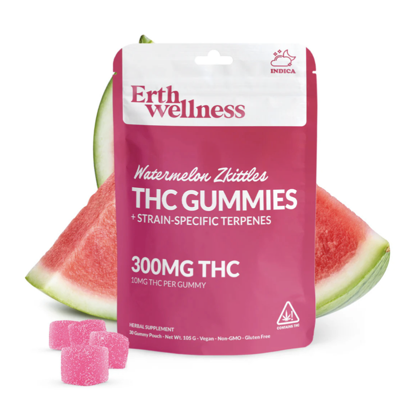 Earth Wellness THC Gummies 300MG / Watermelon Zkittles